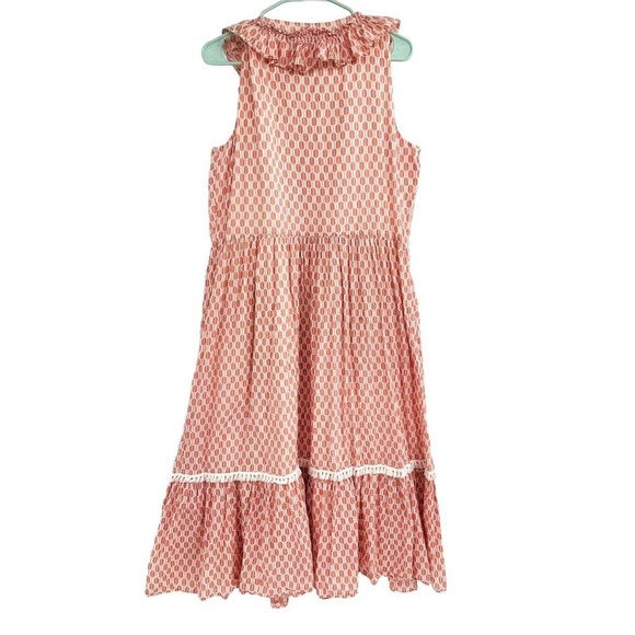 Kate Spade size Large Arrow Stripe Lace Front Sleeveless Dress - Picture 6 of 14